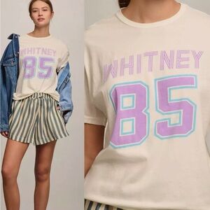 NWT Anthropologie Retrobrand Whitney 85 varsity tee